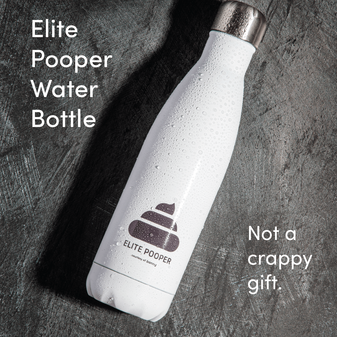 Elite Pooper Water Bottle by Bonny